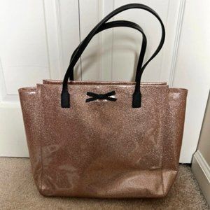 Kate Spade Rose Gold Glitter Mavis Street Taden Tote